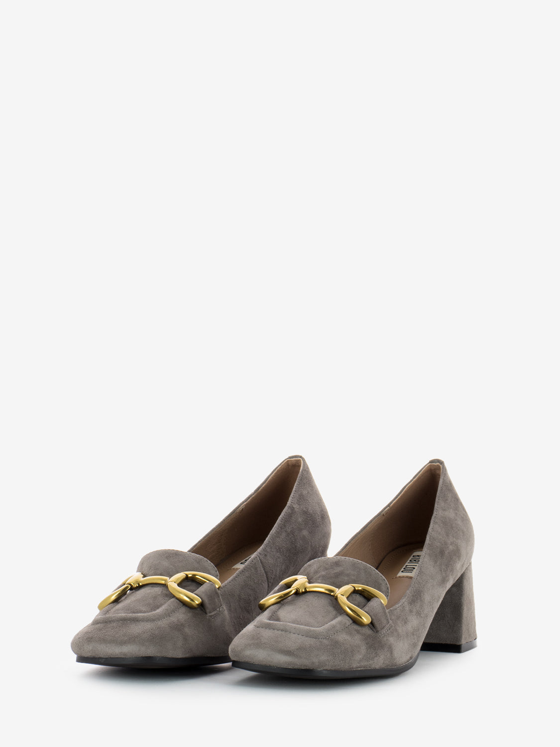 Mocassini con tacco Valencia gris