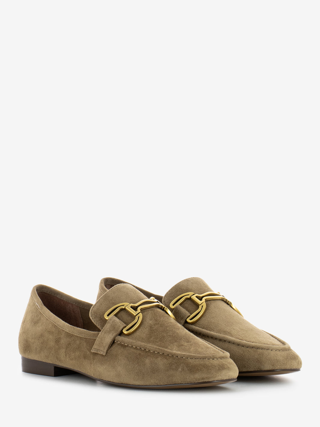 Zagreb suede moccasin with brown clamp