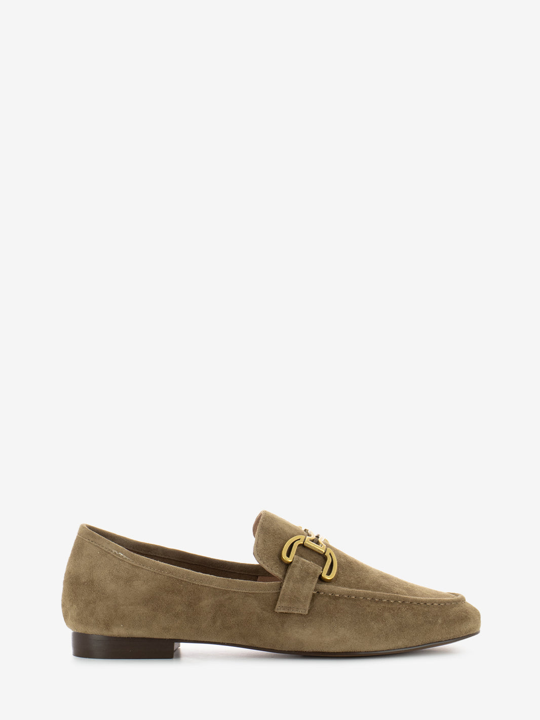 Zagreb suede moccasin with brown clamp