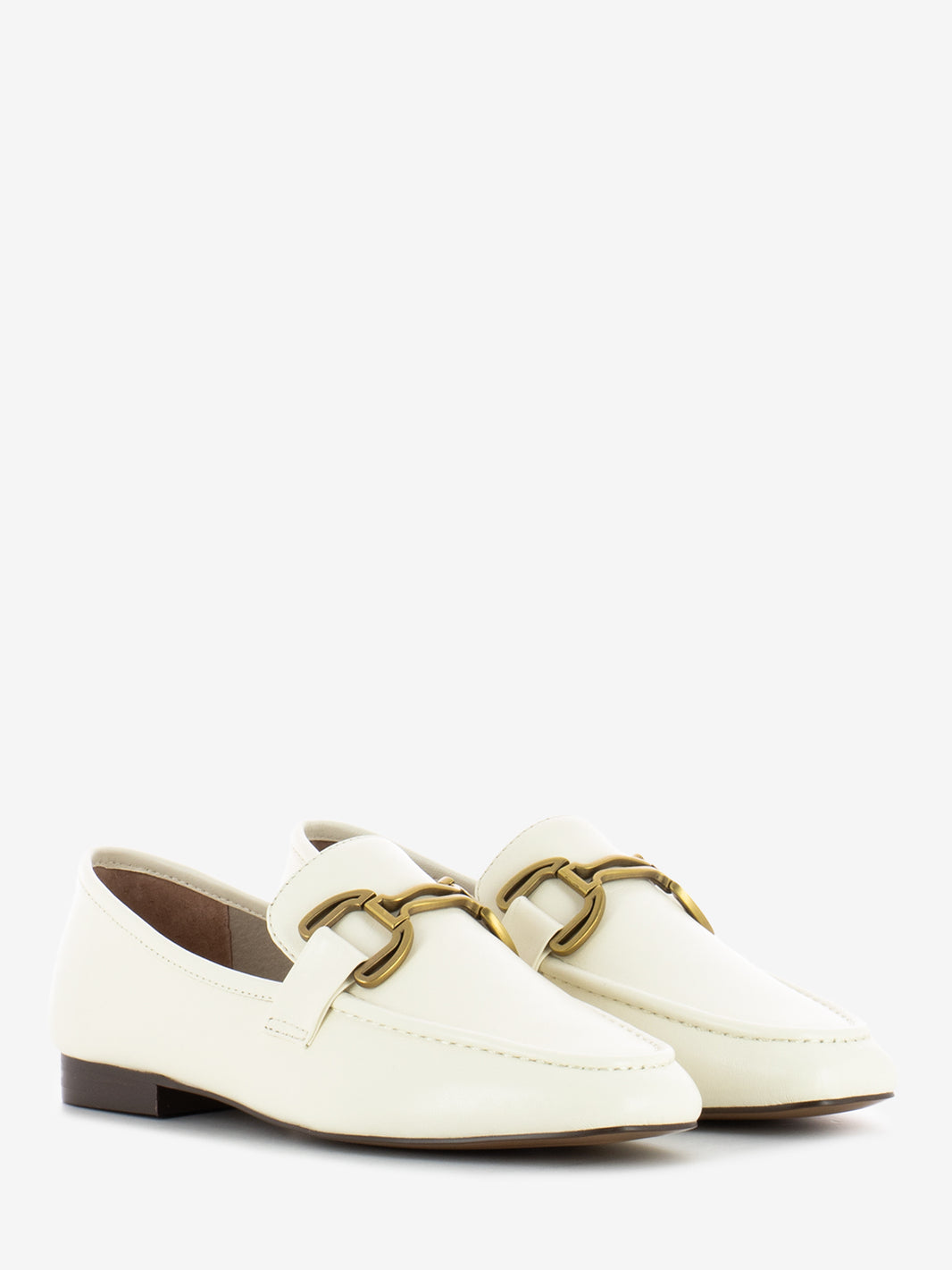 Zagreb Leather Moccasin with Off White Clamp