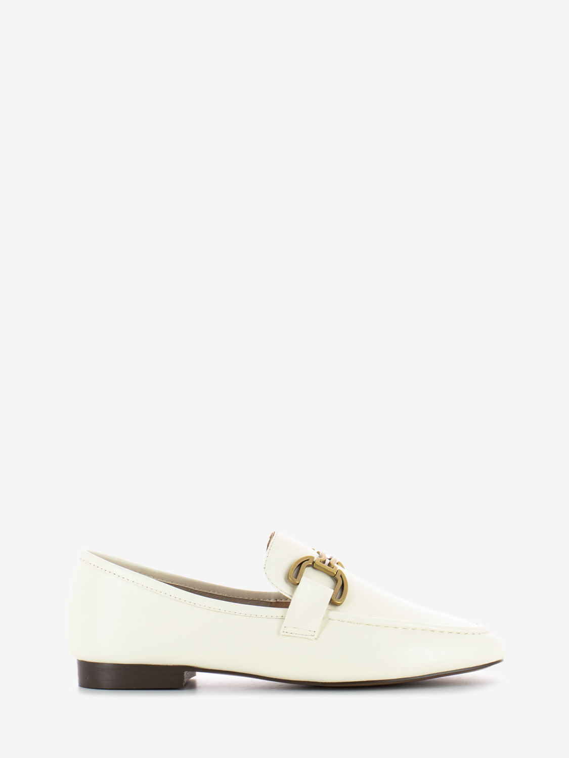 Zagreb Leather Moccasin with Off White Clamp