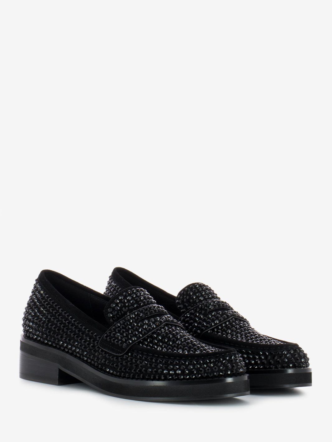 Mocassino penny Jaya con strass nero