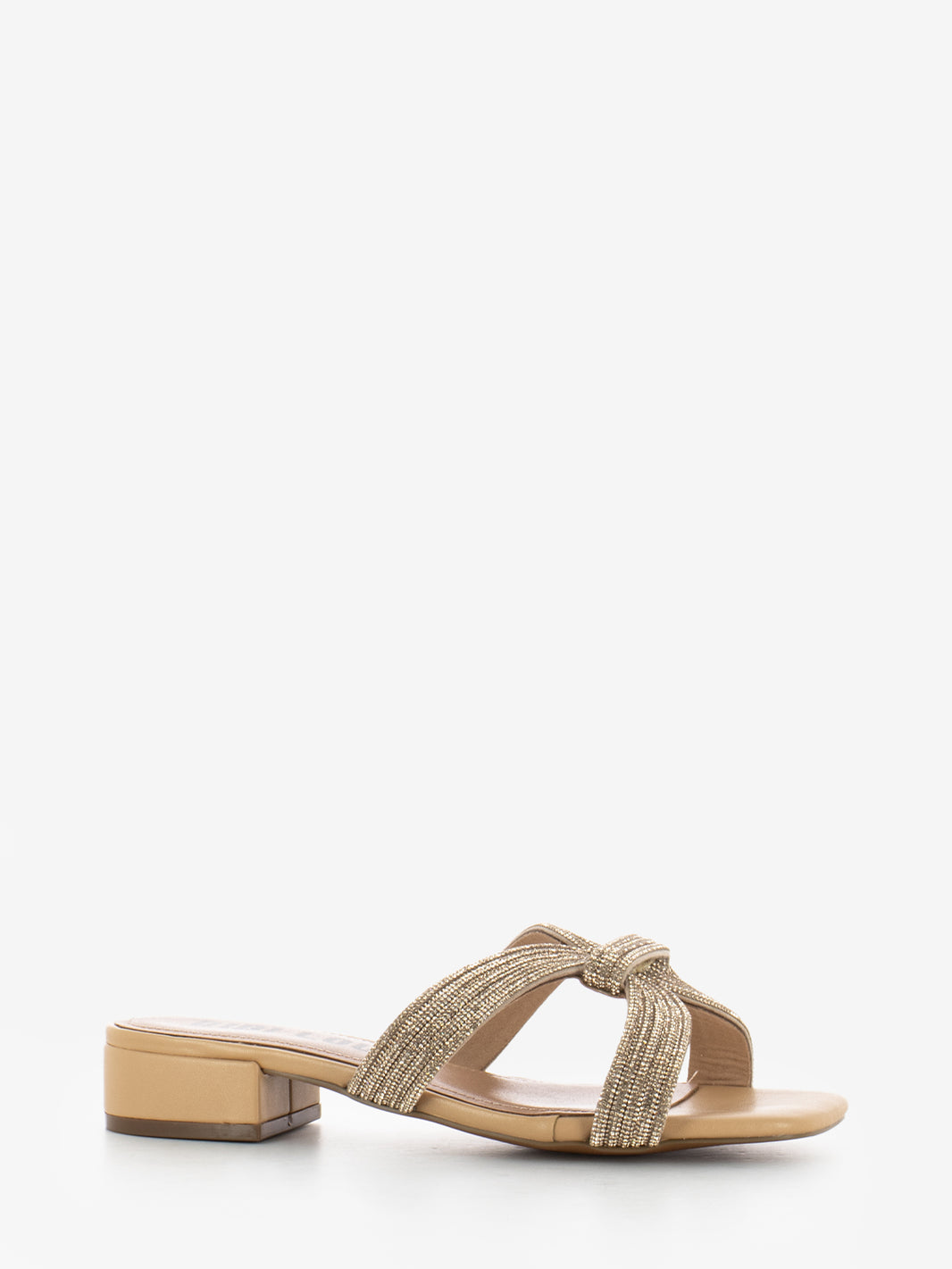 Sandali a ciabatta con strass nude