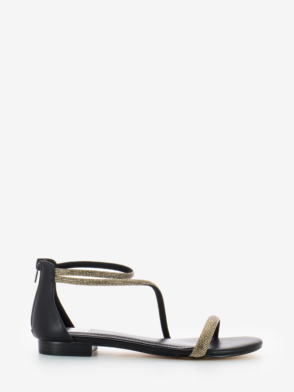 Sandali bassi glitter rame