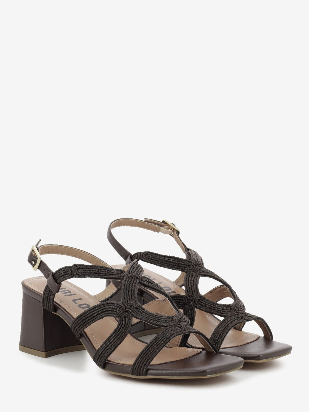 Meli Brown Heeled Sandals