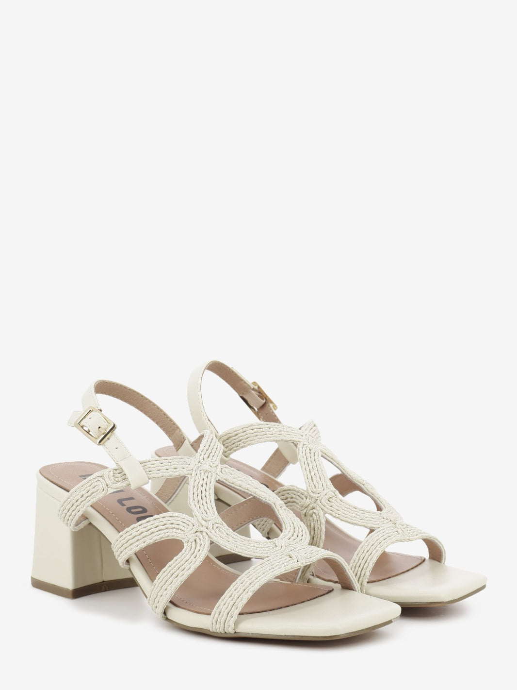 Meli off-white heeled sandals