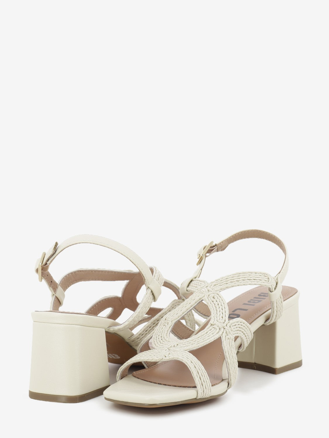 Meli off-white heeled sandals