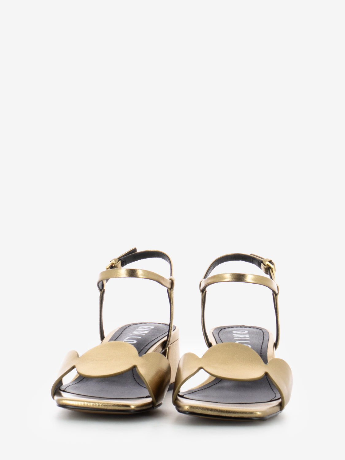 Sandali con tacco Onami platino