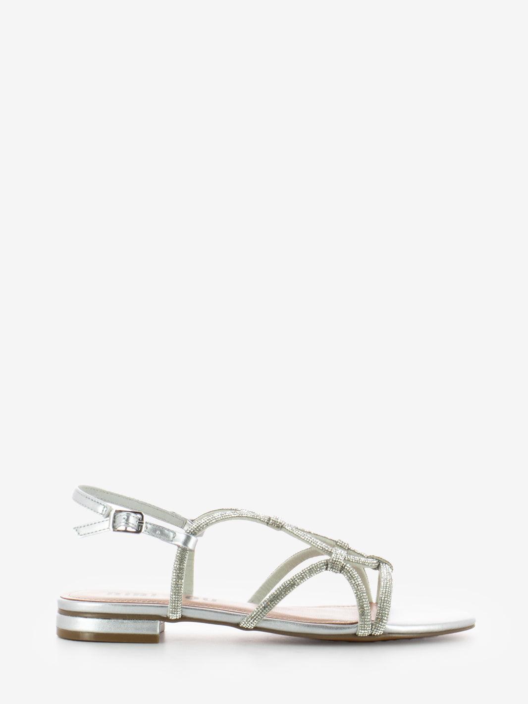 Liv sandals with shiny stones silver