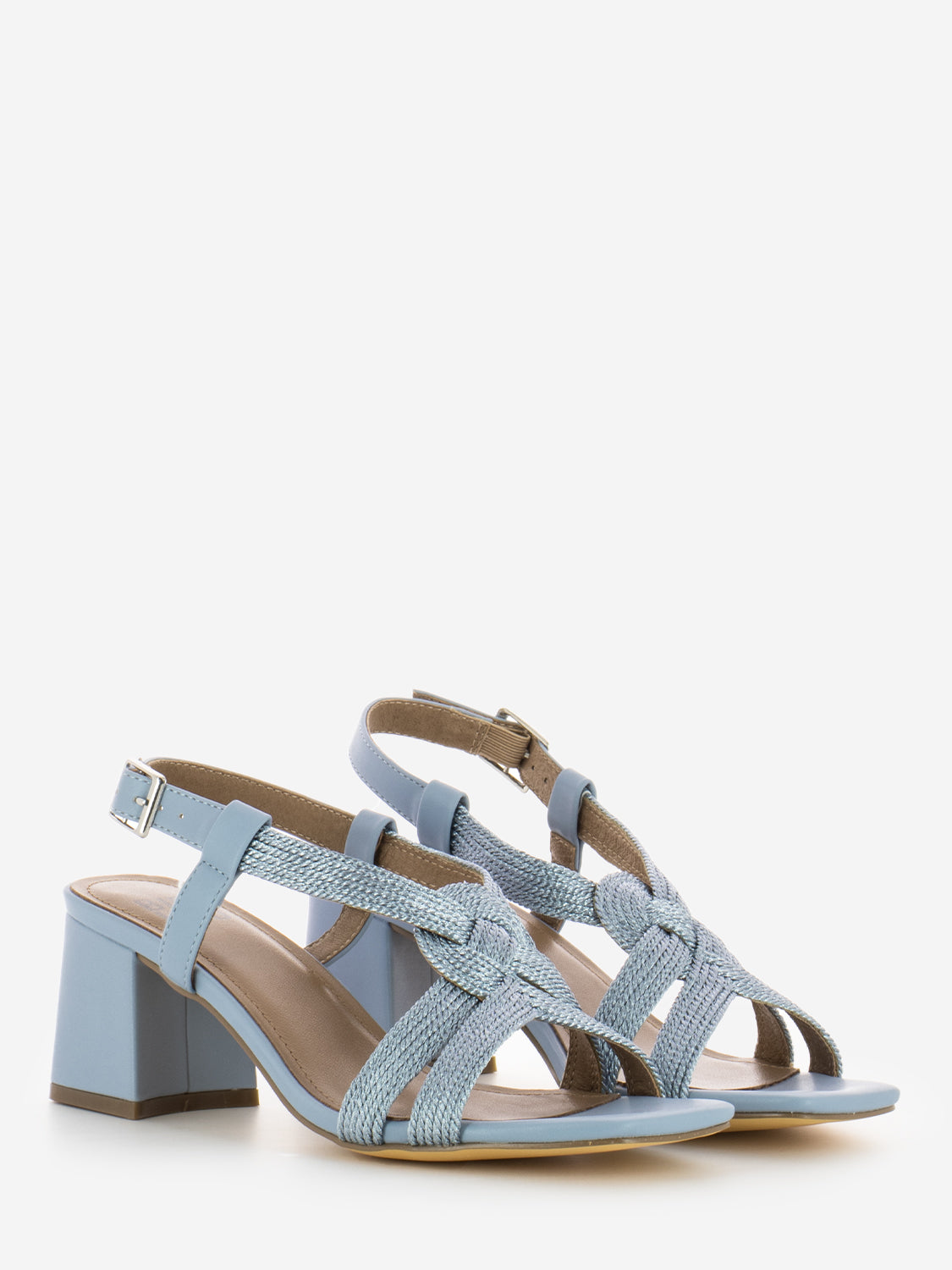 Setsuko Sandals with Sky Blue Heel