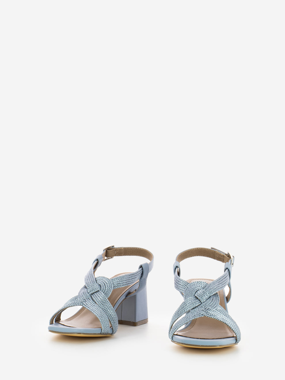 Setsuko Sandals with Sky Blue Heel