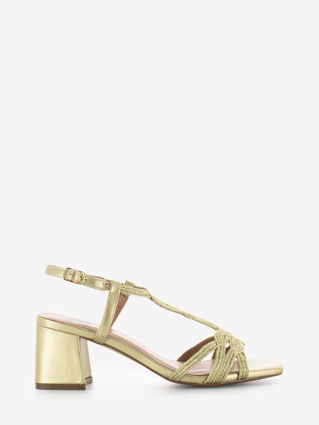 Sandali T.50 treccia oro