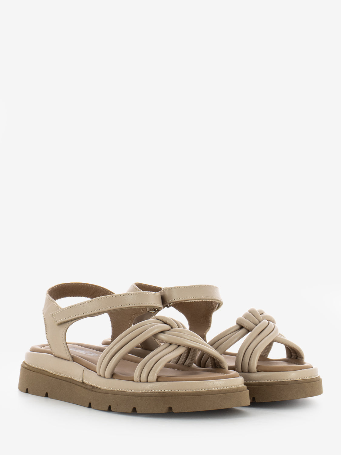 Sandali Thea Twist in pelle cipria