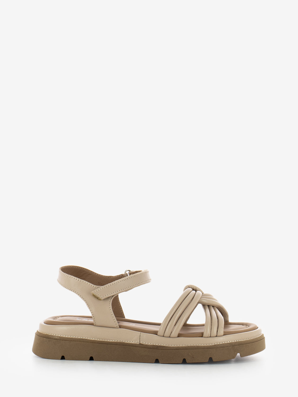 Sandali Thea Twist in pelle cipria