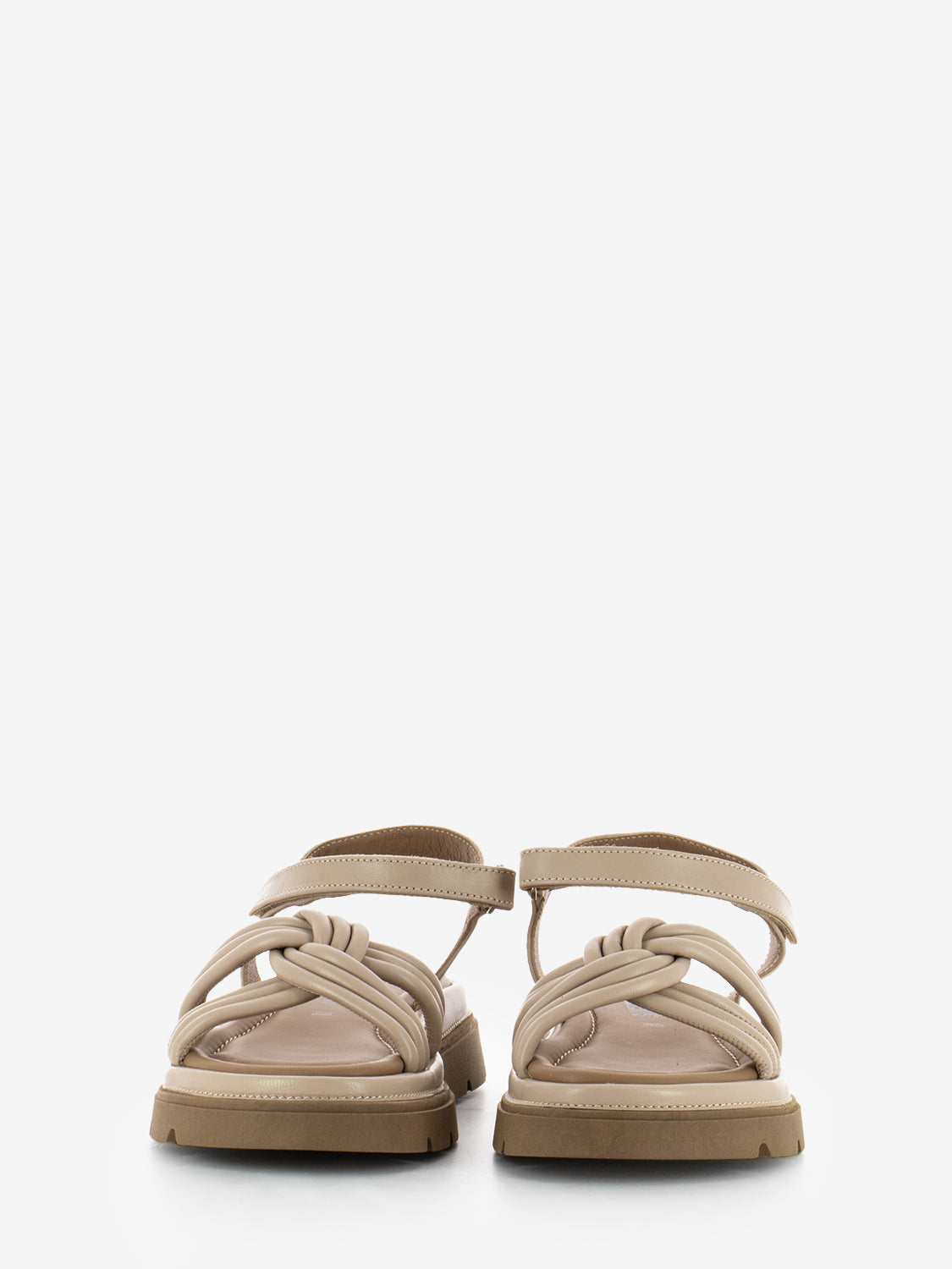 Sandali Thea Twist in pelle cipria
