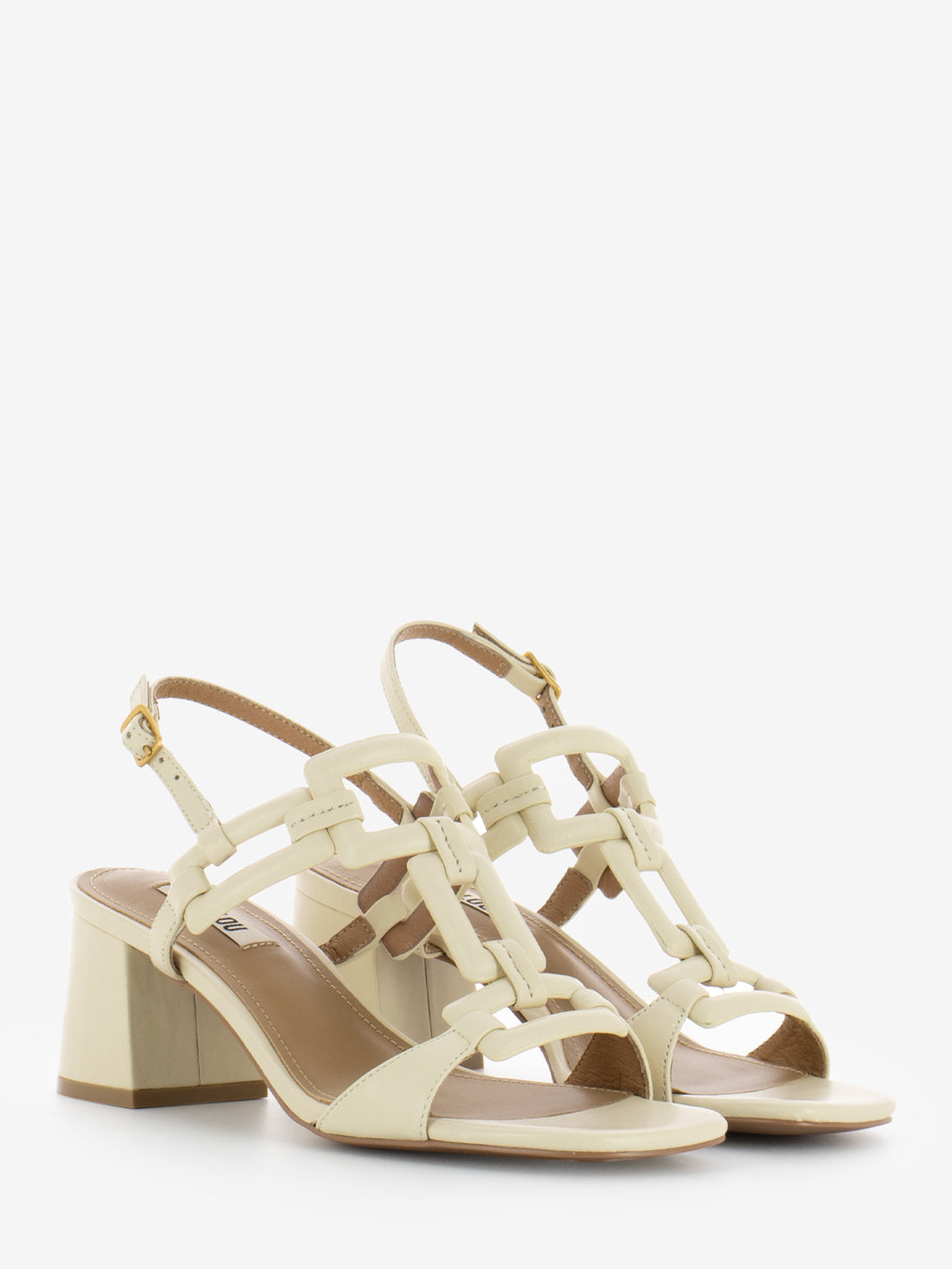 Off white geometric band sandal