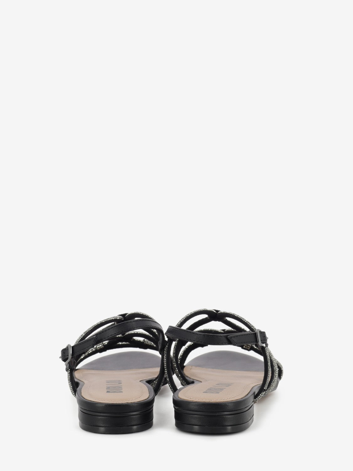 Jewelled black sandal