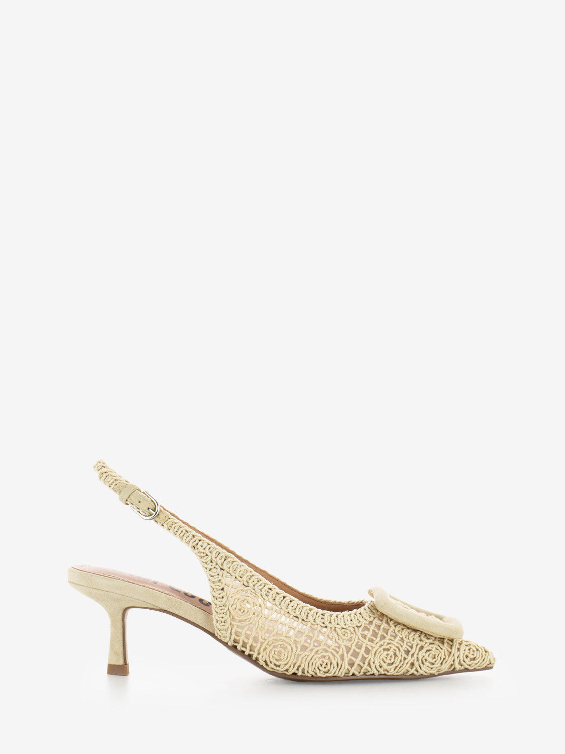 Slingback Dalila macramè offwhite