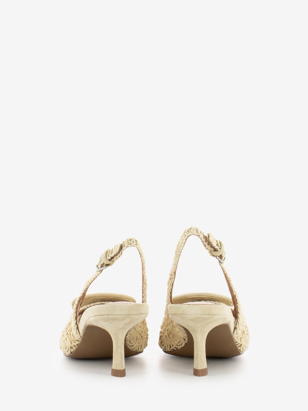 Slingback Dalila macramè offwhite