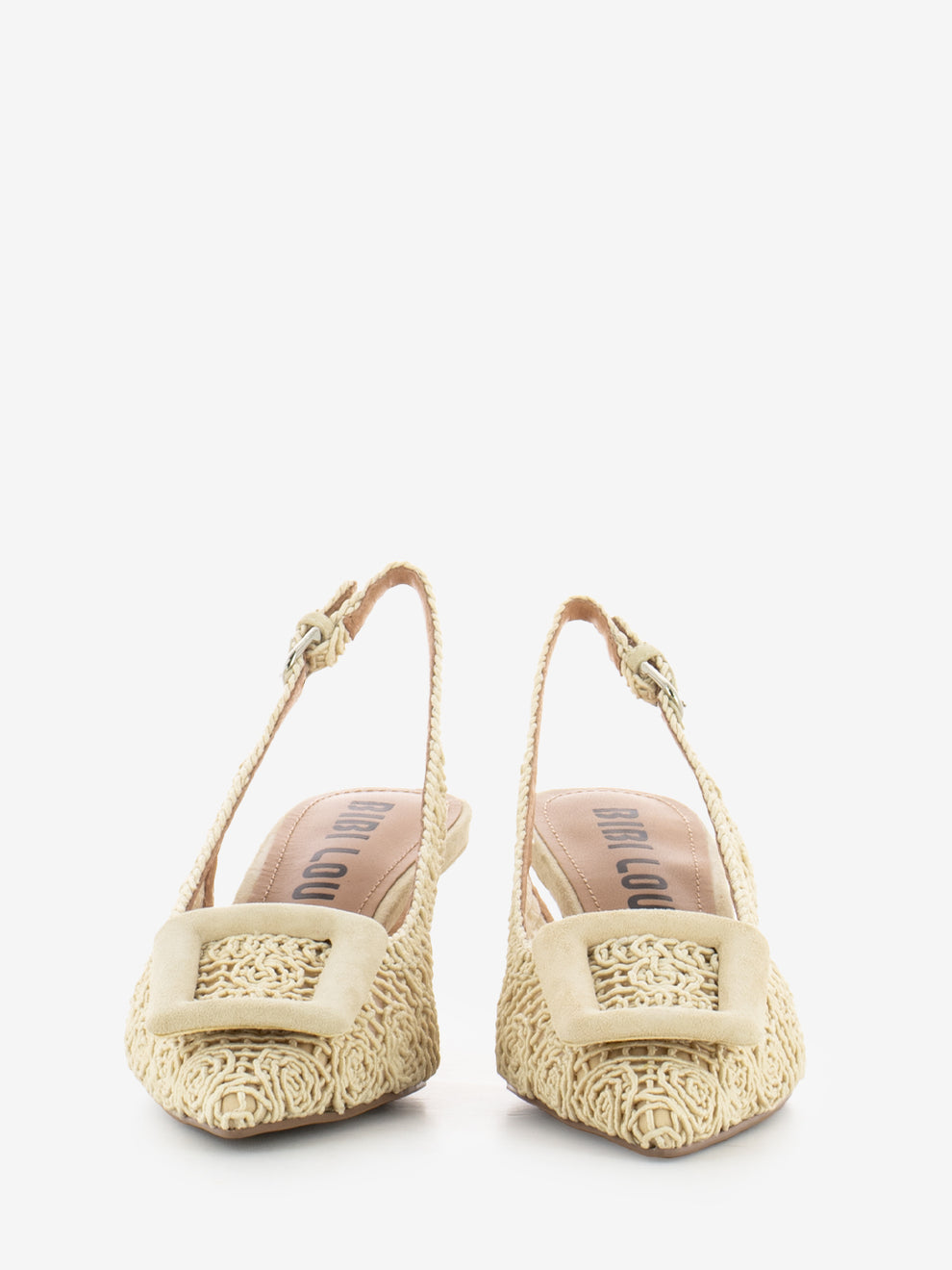 Slingback Dalila macramè offwhite