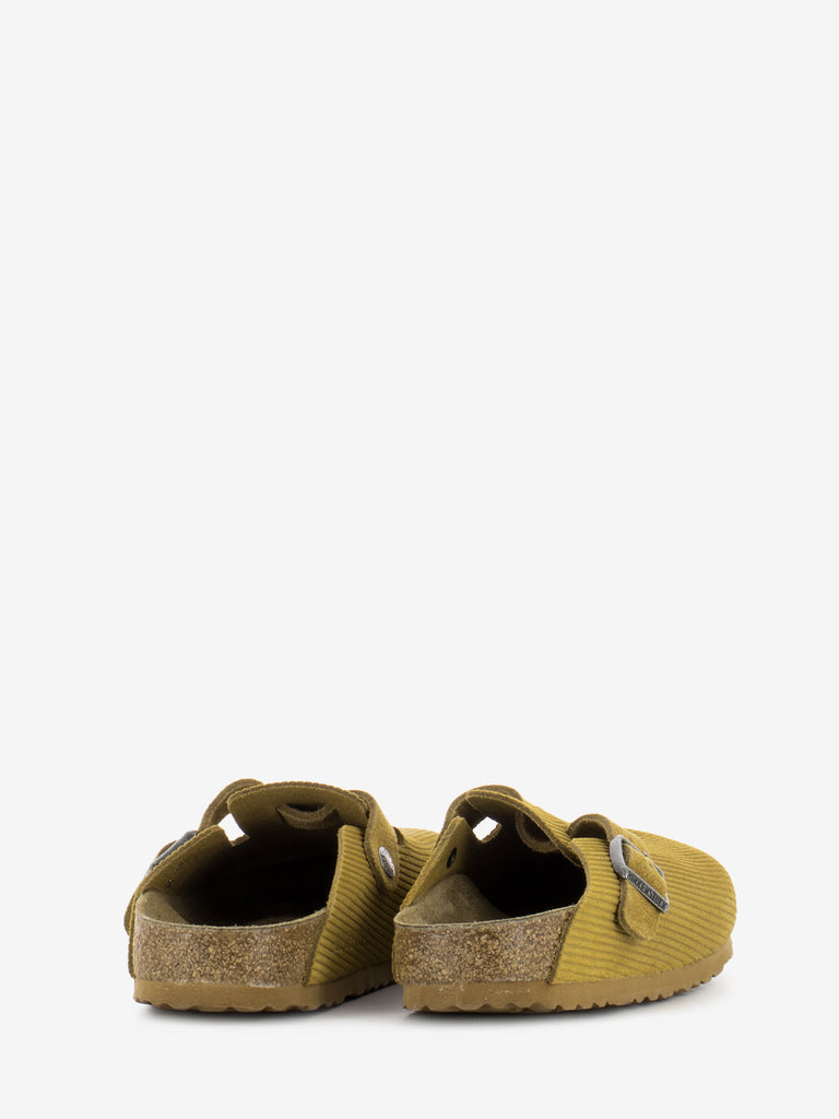 BIRKENSTOCK - Boston Corduroy Cork Brown Suede Leather