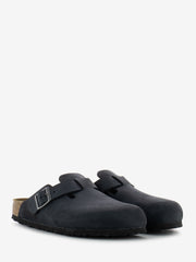 BIRKENSTOCK - Boston in pelle oliata nere