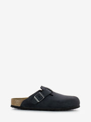 BIRKENSTOCK - Boston in pelle oliata nere