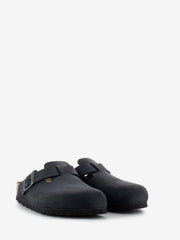 BIRKENSTOCK - Boston in pelle oliata nere