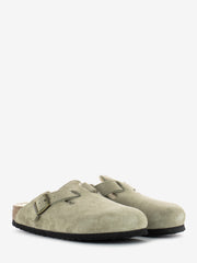 BIRKENSTOCK - Boston suede shearling taupe