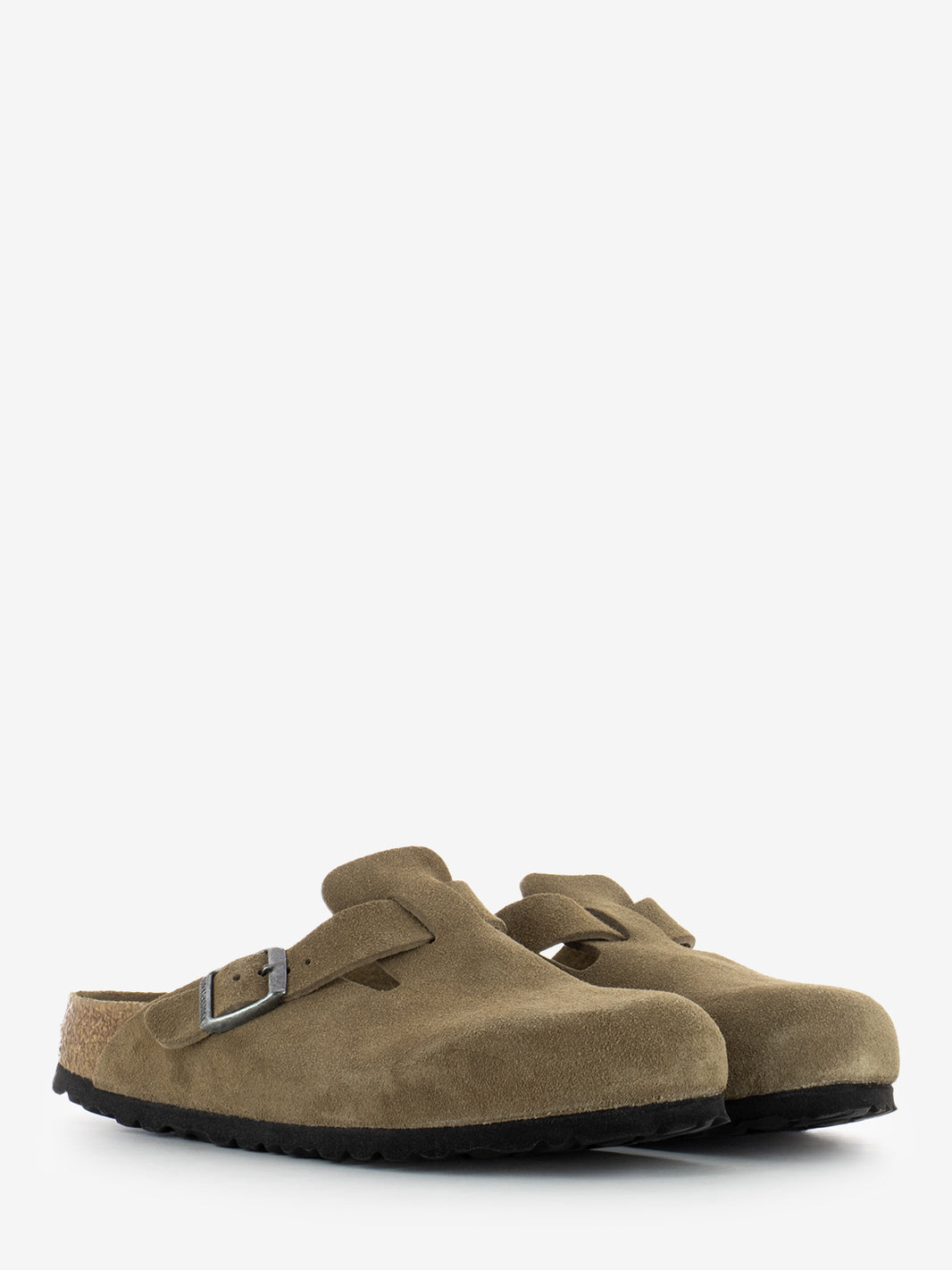 Ciabatta Boston in suede dark tea