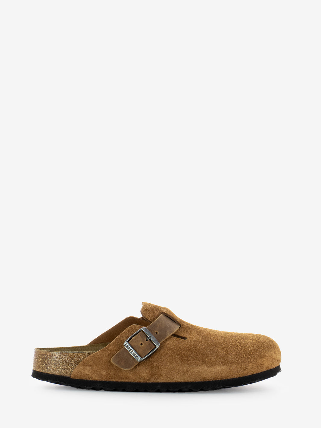 Ciabatta Boston suede oiled leather cognac