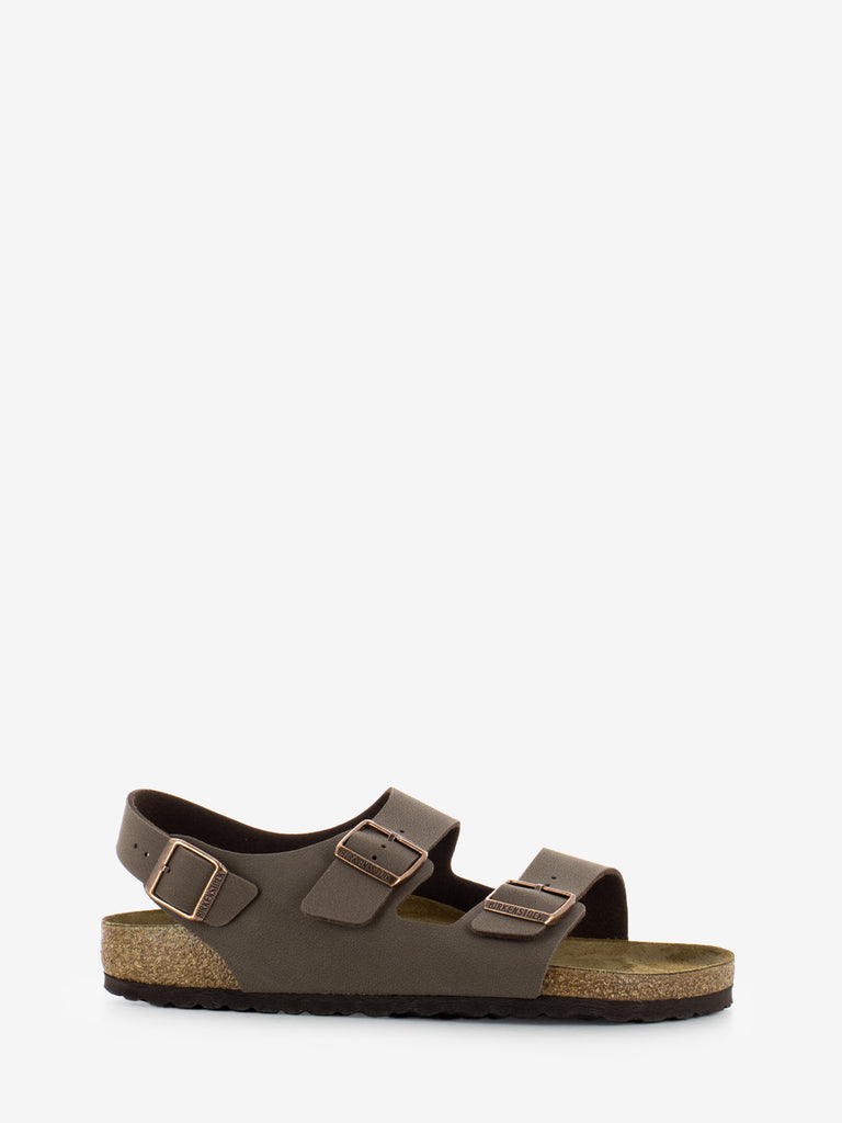 BIRKENSTOCK - Ciabatta Milano Birkibuc mocca