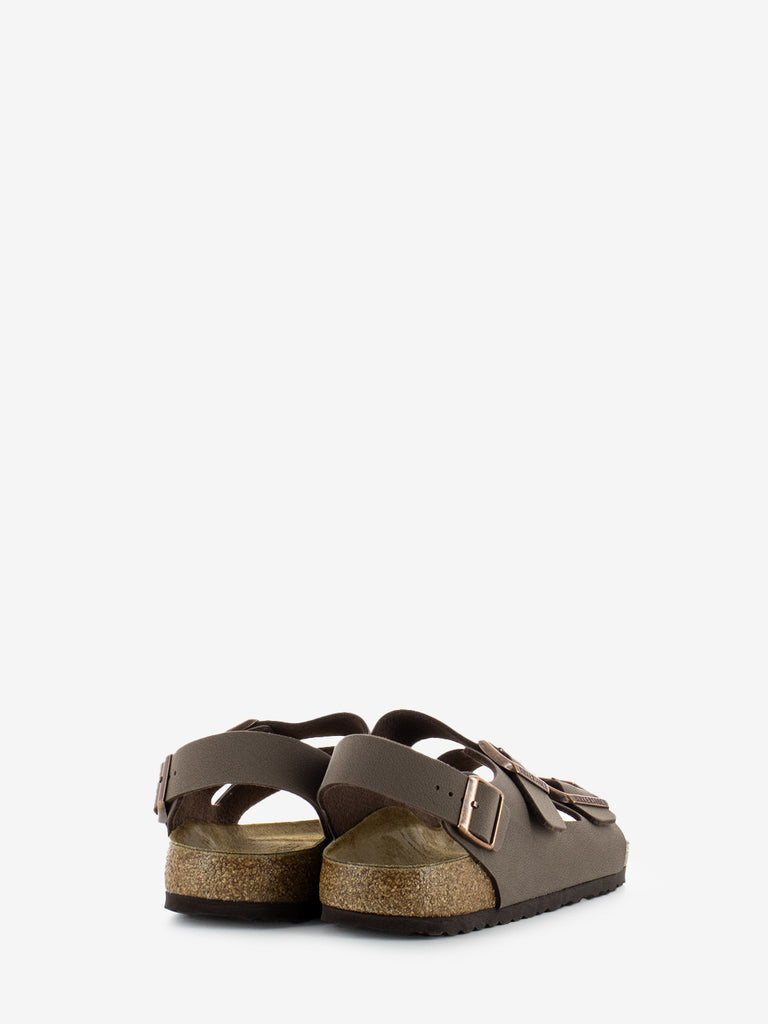 BIRKENSTOCK - Ciabatta Milano Birkibuc mocca