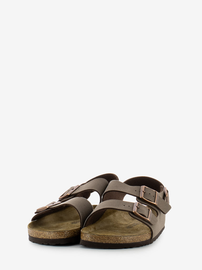 BIRKENSTOCK - Ciabatta Milano Birkibuc mocca