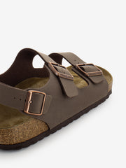 BIRKENSTOCK - Ciabatta Milano Birkibuc mocca