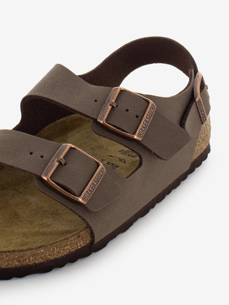 BIRKENSTOCK - Ciabatta Milano Birkibuc mocca