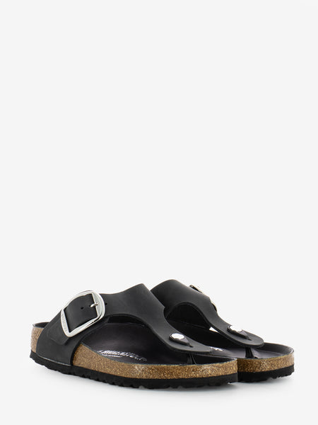 Gizeh Big Buckle Oiled Leather black