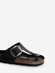 BIRKENSTOCK - Gizeh Big Buckle Oiled Leather black