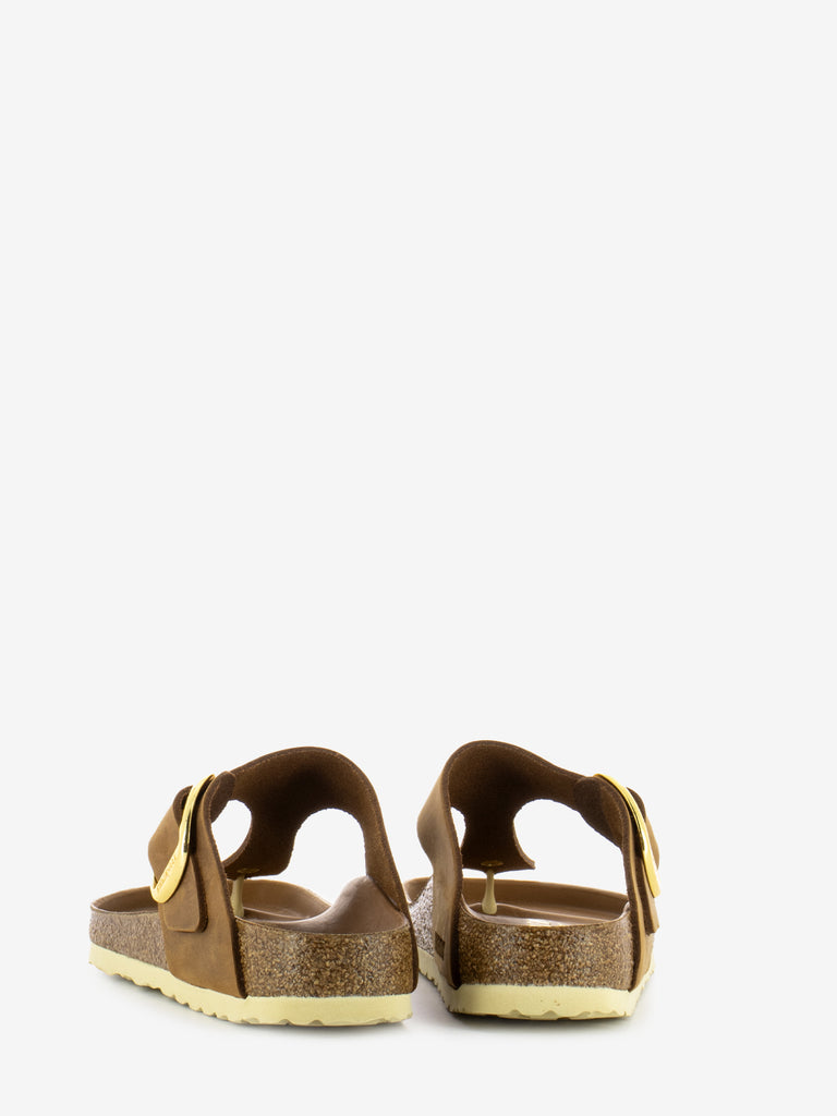 BIRKENSTOCK - Gizeh Big Buckle Oiled Leather Cognac