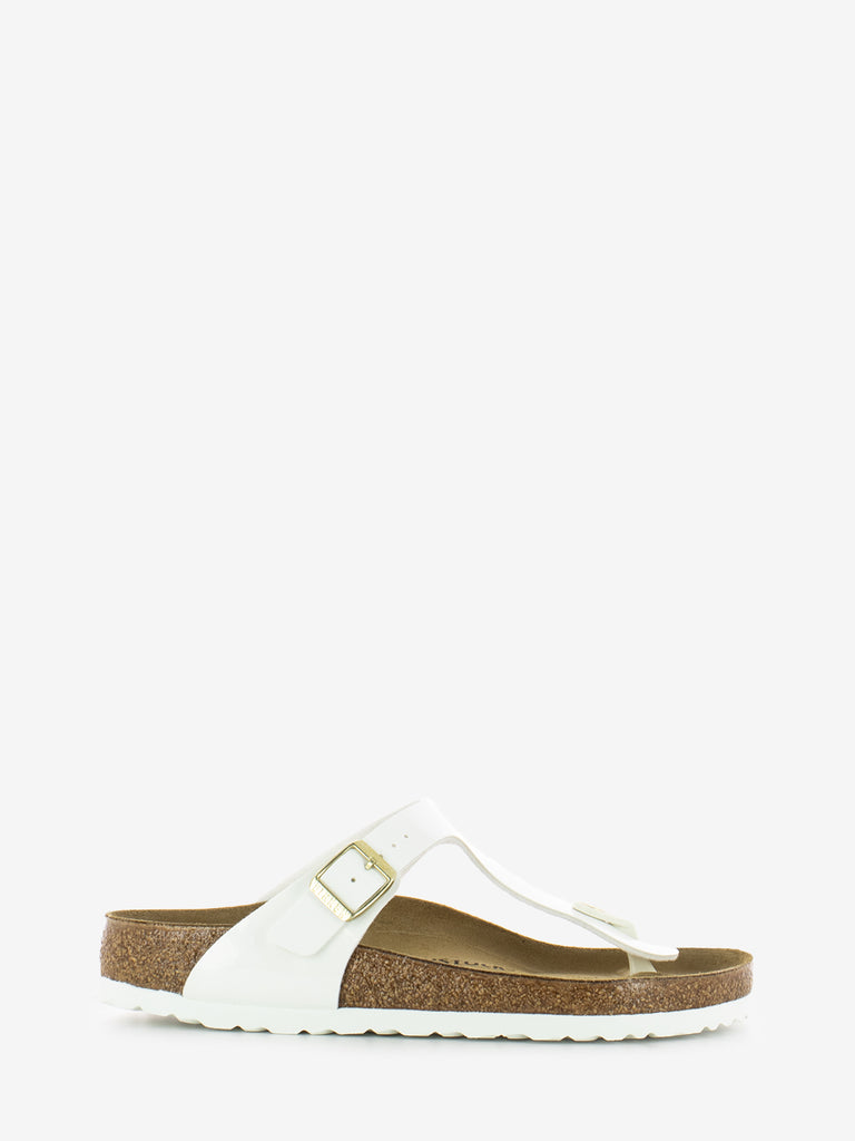 BIRKENSTOCK - Gizeh Birko Flor patent white