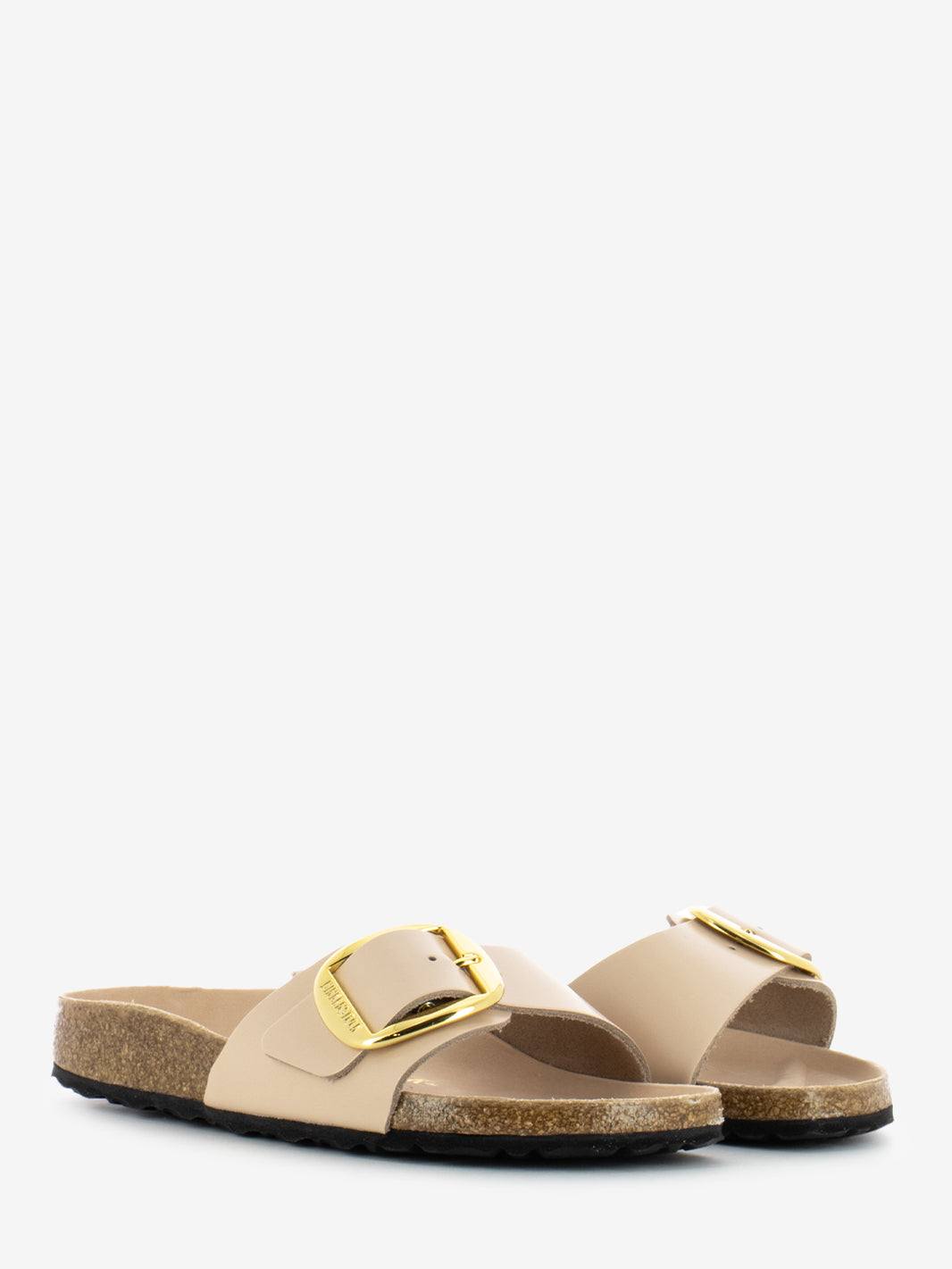 Madrid Big Buckle leather shine new beige