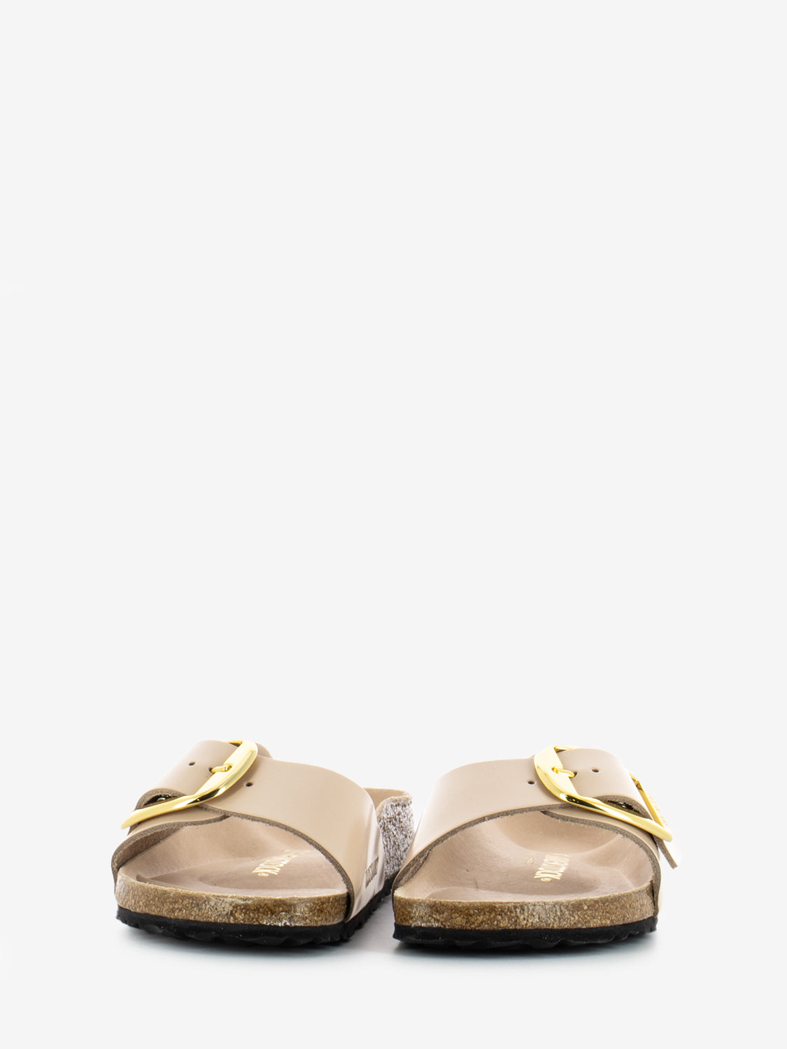 Madrid Big Buckle leather shine new beige