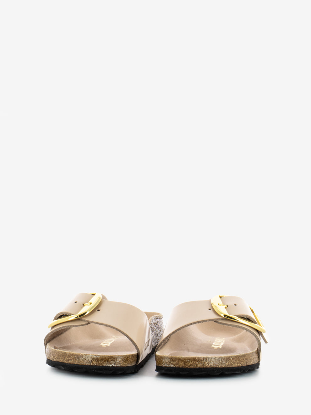 Madrid Big Buckle leather shine new beige