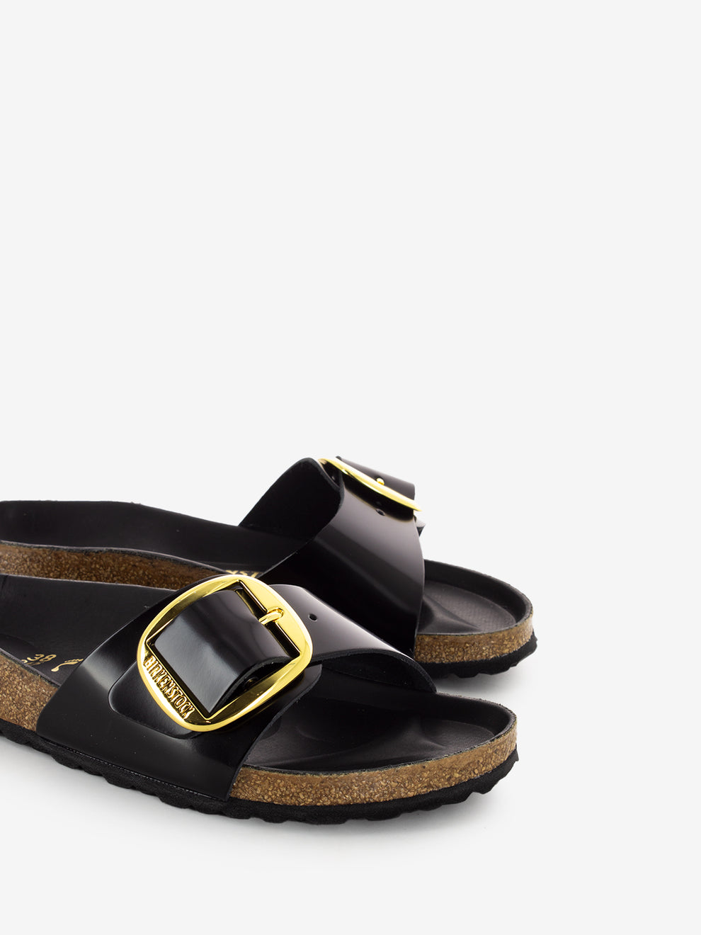Madrid big buckle shine black