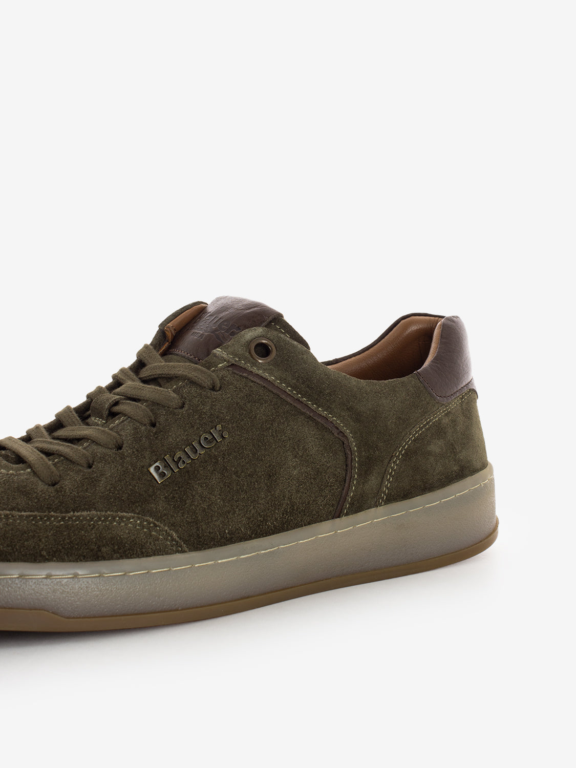 Farrell02 suede military green sneakers