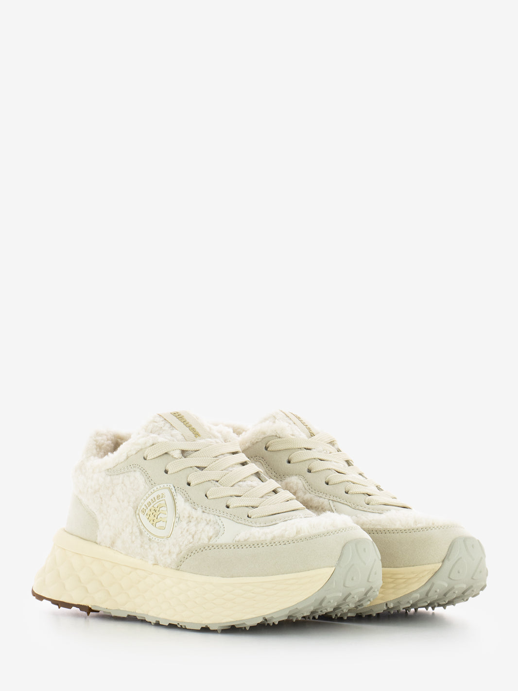 Lynn02-fur cream sneakers