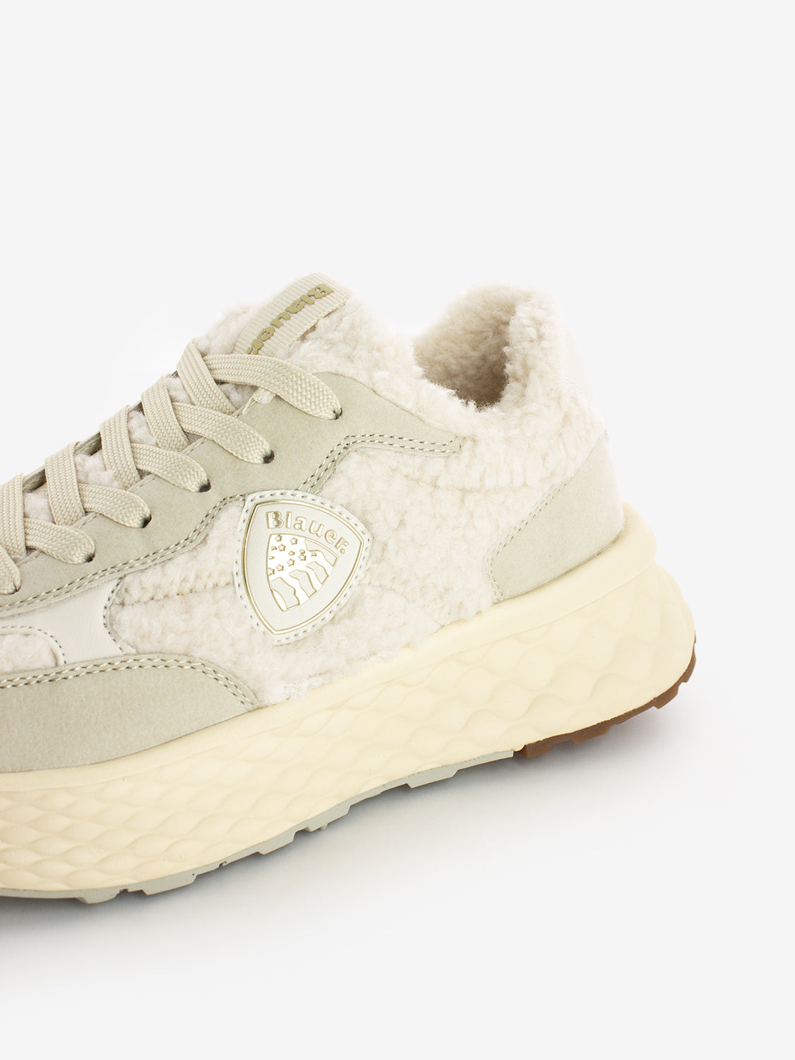 Lynn02-fur cream sneakers