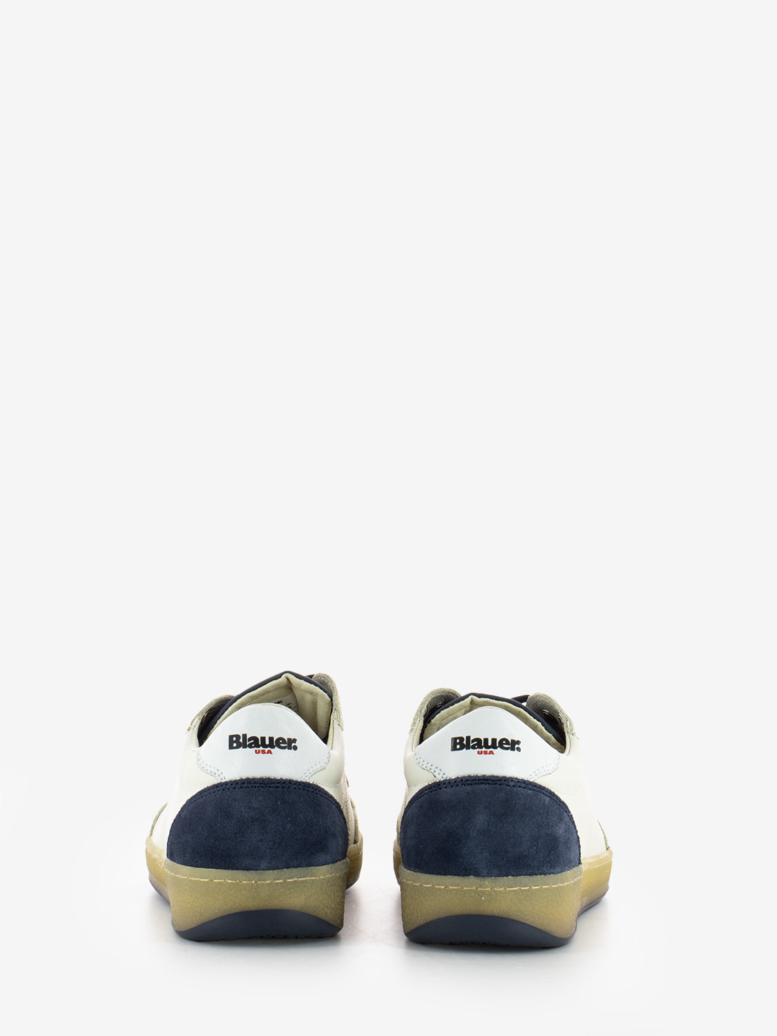 Sneakers M leather white / navy