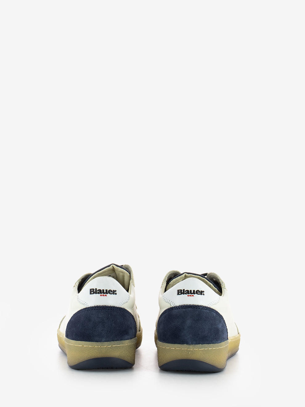 Sneakers M leather white / navy