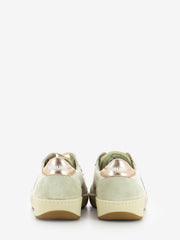 BLAUER - Sneakers Olympia W leather suede white / nude